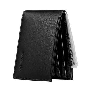Slim Wallet for Men ID Window with RFID Blocking Front Pocket Minimalist